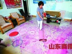 ɽ��һ��ׯһҹ��� ���ж�����ˮ�ͱ�죨��ͼ��