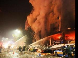 �Ĵ������̳�������ը ��ը�³�վ����200�׽ֵ��ǽ壨��Ƶ��